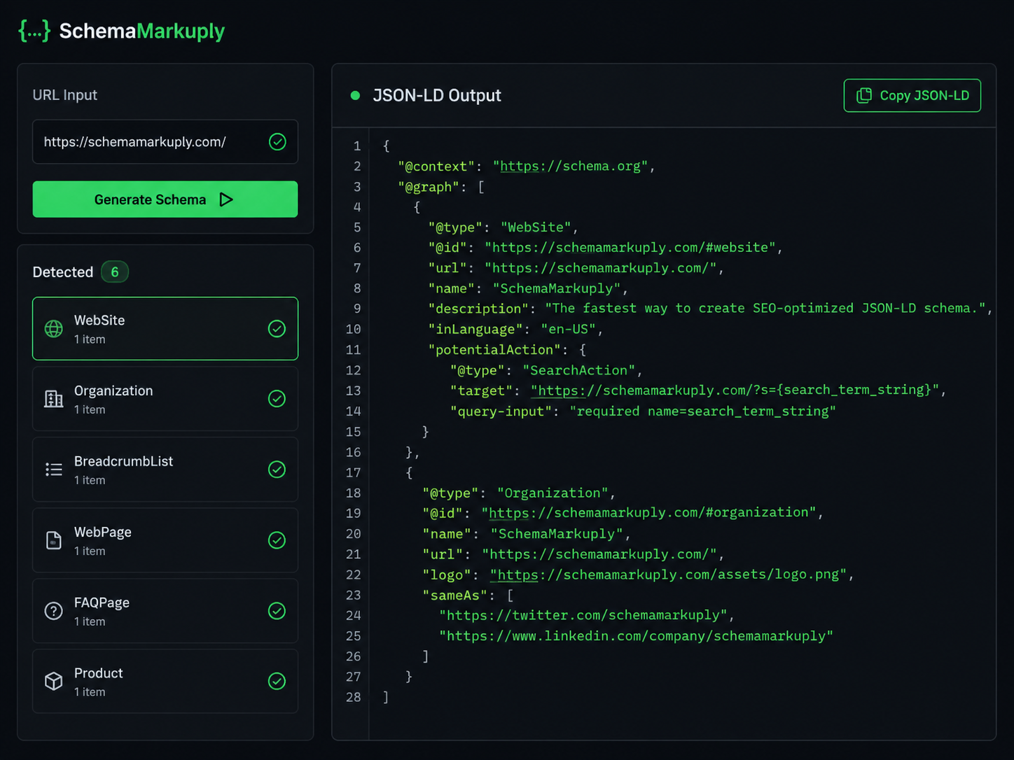 URL → FAQ JSON-LD — SchemaMarkuply